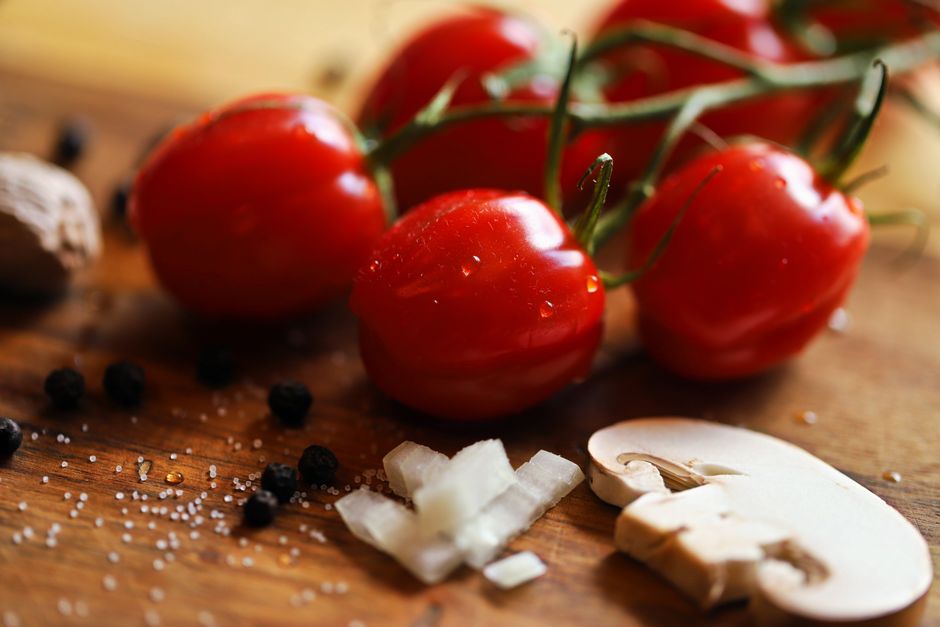 Fresh ingredients for Italian cuisine preparation